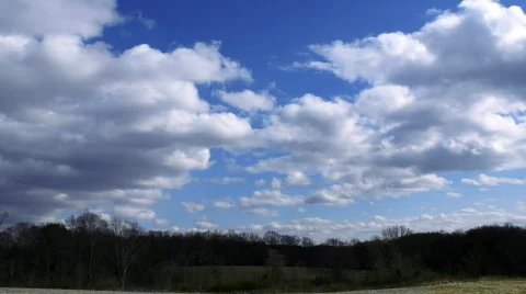 Clouds over field Video stock 420034