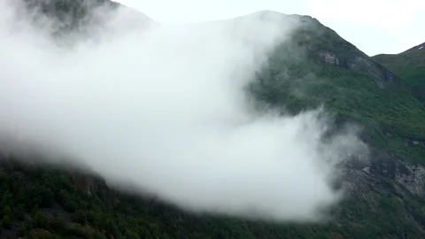 CLouds over Fjords Stock Footage 151026606