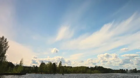 Clouds over Like Stock Footage 11058606