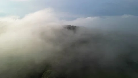 Clouds Over Forest from Above 1 Video stock 306223472