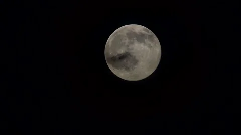 Clouds Over Full Moon Stock Footage 51746580
