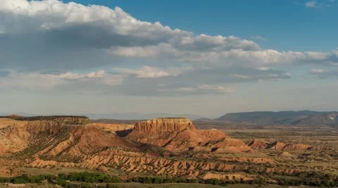 Clouds over Ghost Ranch, New Mexico Stock-Footage 68951280