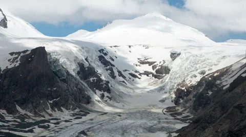Clouds over glacier time lapsev Stock Footage 40363069