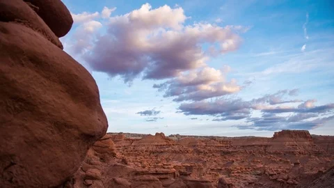 Clouds over Goblin Valley Stock Footage 70006926