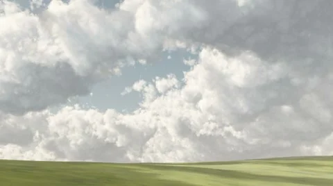 Clouds over grass Video stock 8557887