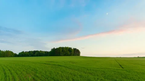 Clouds over green hills Stock Footage 23452366