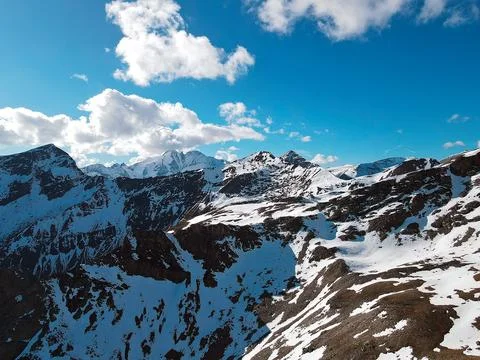 Clouds over Grossglockner mountains Stock Photos