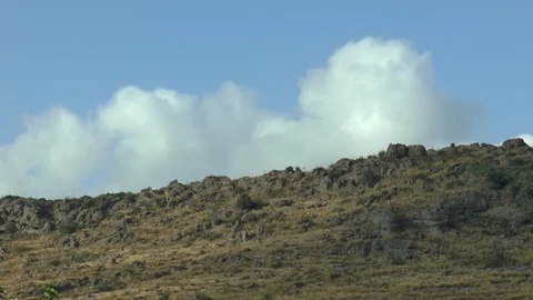 Clouds Over A Hill Time Lapse Stock Footage 127975952
