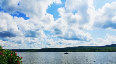 Clouds Over the Hill Timelapse Stock Footage 57732928