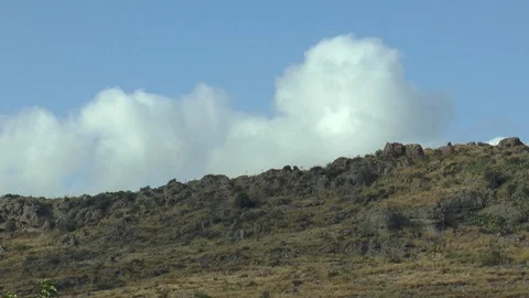 Clouds Over A Hill TimeLapse Stock Footage 127975602