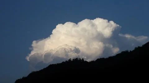 Clouds over hill.mp4 Video stock 8552546