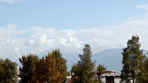 Clouds over the hills Stock Footage 119365687