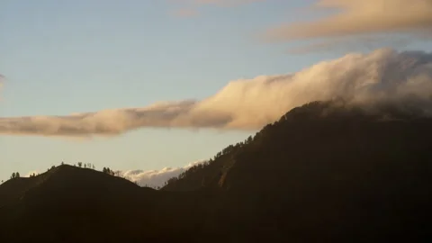 Clouds over hills Stock Footage 146413622