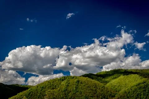 Clouds Over the Hills Stock Photos