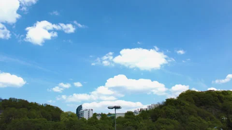 Clouds Over Hills Timelapse Video stock 30266812