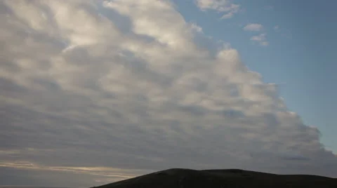 Clouds Over Hills Timelapse Stock Footage 42403023