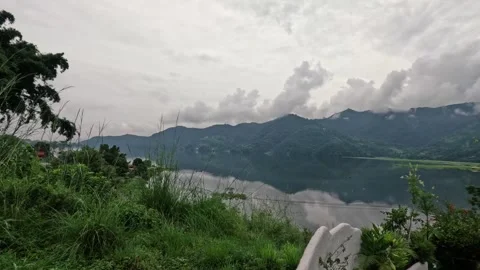 Clouds over the Himalayan range of mountains Stock Footage 289394750
