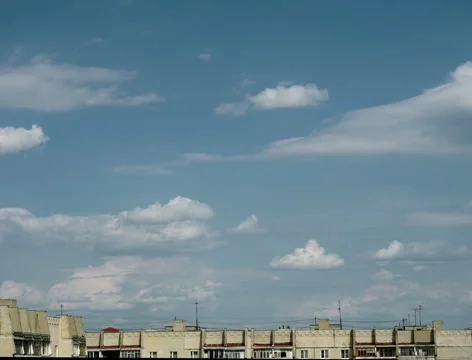 Clouds over House 4K Stock Footage 51222338