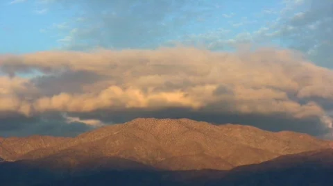 Clouds Over Joshua Tree National Park Stock-Footage 94635