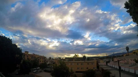 Clouds Over LA 1 Video stock 95878670