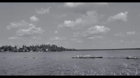 Clouds over a lake Stock Footage 279427067