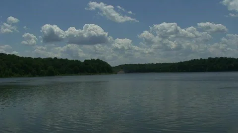 Clouds over Lake HD Stock Footage 475050