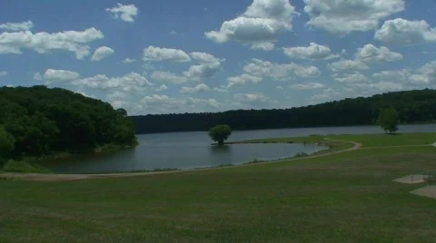 Clouds over Lake HD Stock Footage 475065