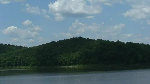 Clouds over Lake HD Stock Footage 475082