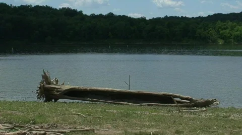 Clouds over Lake HD Stock Footage 475086