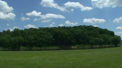 Clouds over Lake HD Stock Footage 475090
