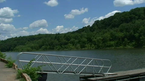 Clouds over Lake HD Stock Footage 475256