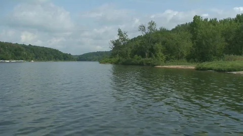 Clouds over Lake HD Stock Footage 495901
