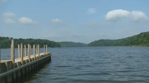 Clouds over Lake HD Stock Footage 495946