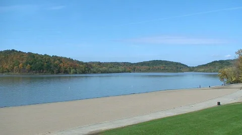 Clouds over Lake HD Stock Footage 604626