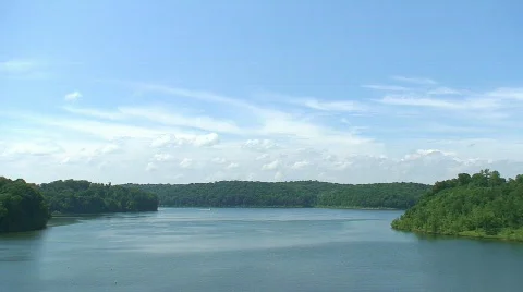 Clouds over Lake HD Stock Footage 729390