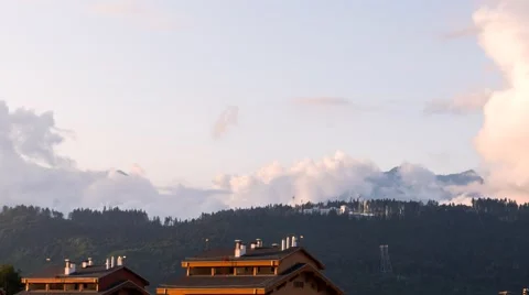 Clouds over Laura. TimeLapse. Sochi, Russia. 1280x720 Vídeo Stock 53838757