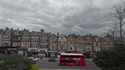 Clouds Over London Typical British Weather Timelapse Stock Footage 238846644