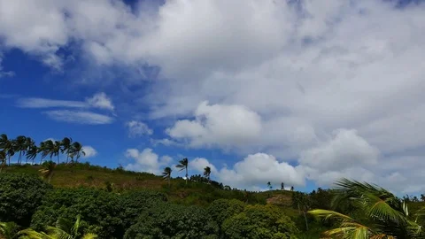 Clouds over Manjuyod Hills Stock Footage 76917823