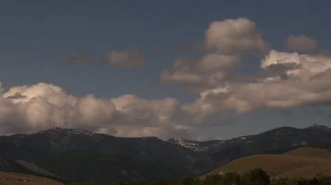 Clouds over Missoula Stock Footage 10884113