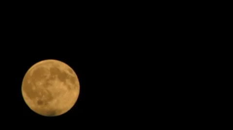 Clouds over the Moon Stock Footage 5709678