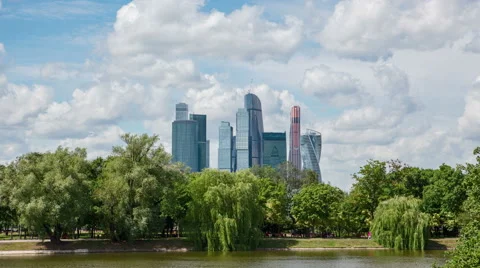 Clouds Over Moscow City Stock-Footage 67110205