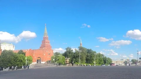 Clouds Over The Moscow Kremlin On Summer Timelapse Stock Footage 78019782