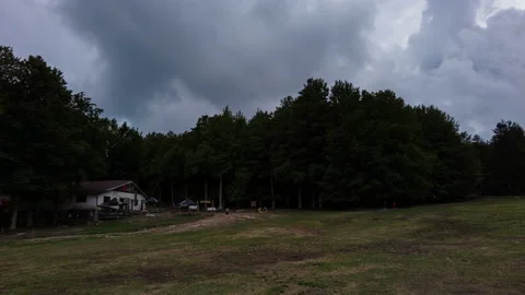Clouds over Mount Amiata - Timelapse - 4K Stock Footage 207345306