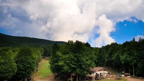 Clouds over Mount Amiata - Timelapse - 8K Stock Footage 207375509