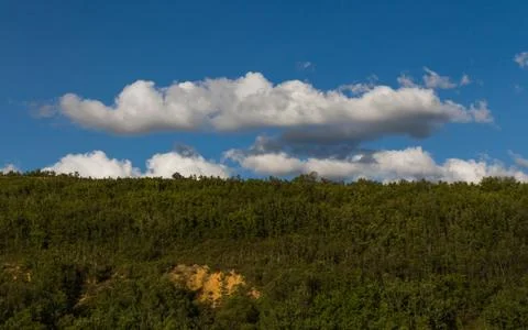 Clouds over mount of oaks 스톡 사진