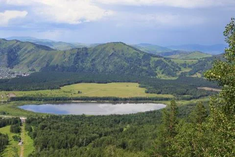Clouds over the Mount Small Sinyuha. Stock-Fotos