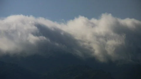Clouds over mountain 01 Video stock 631234