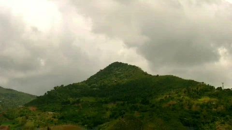 Clouds over mountain 03 Stock Footage 632272