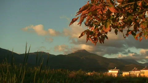 Clouds over the mountain Stock Footage 84820