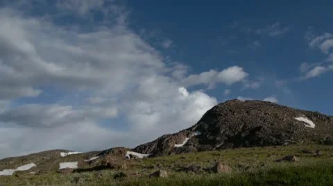 Clouds Over Mountain Stock Footage 8988593